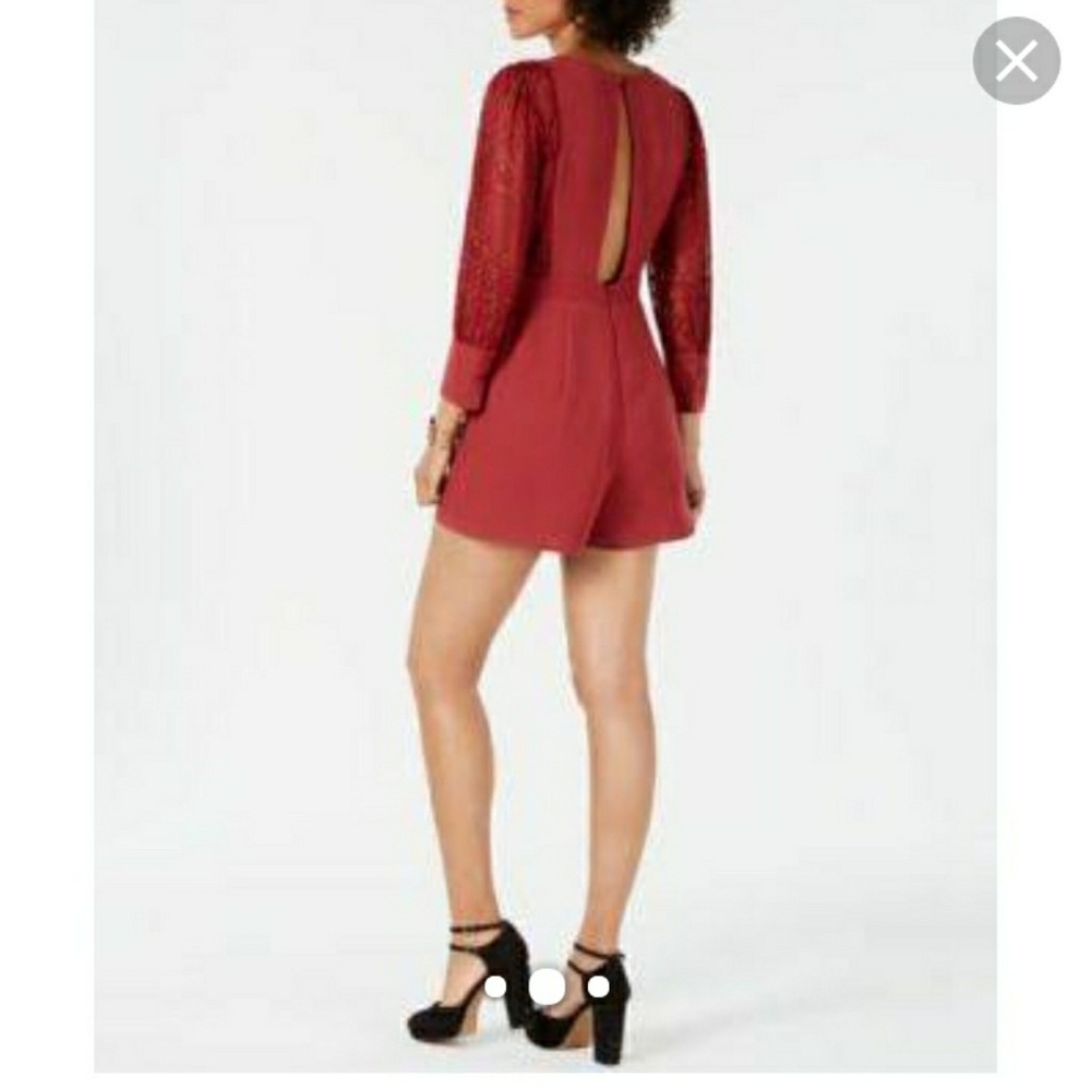 19 Cooper open back lace romper